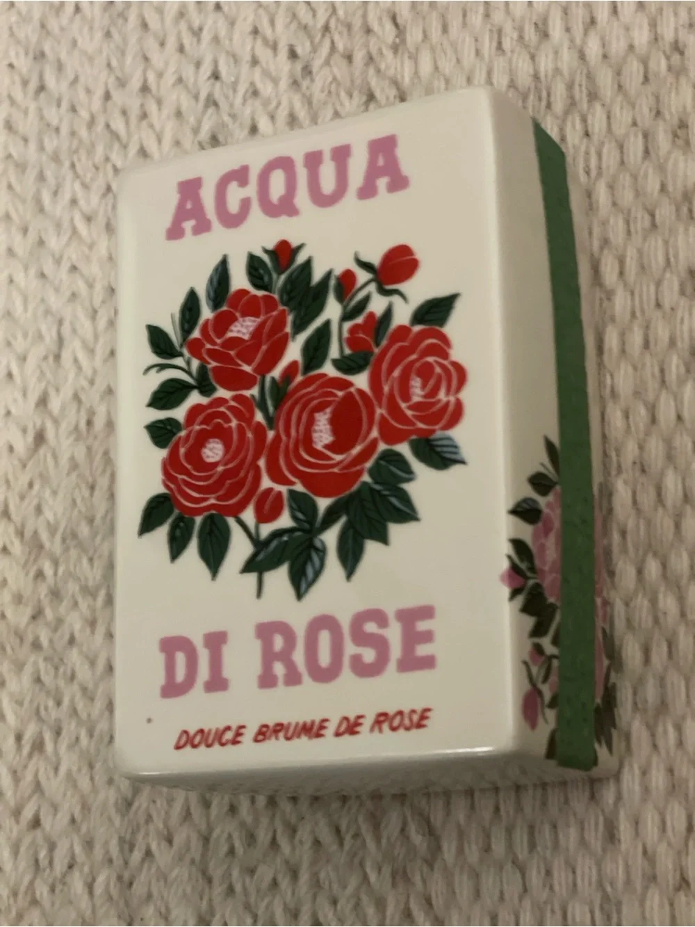 Matchbox Floral Salted Woods & Rose Ceramic Candle from Anthropologie